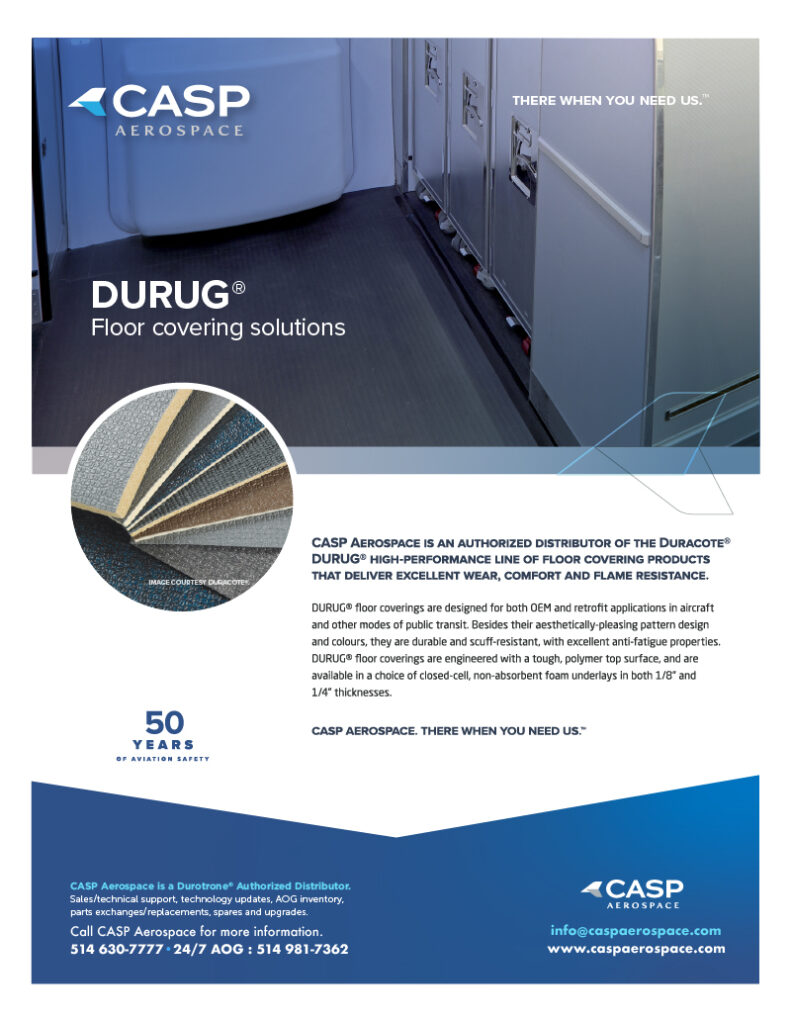 CASP - DURUG floor covering solutions product sheet. Cover page image.